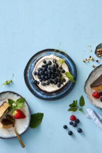 Blåbær & creme fraiche