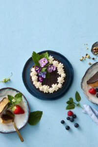 Vaniljefløde & blomster