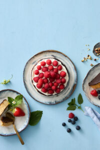 Hindbær & flødeskum