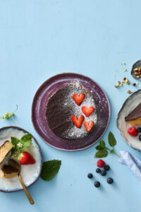 Jordbærhjerter & flormelis